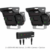 Sistema de detección de peatones basado en inteligencia artificial (1 sensor, 2 x camaras y proteccion)