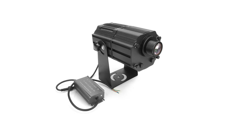 Floor and wall globo warning projector