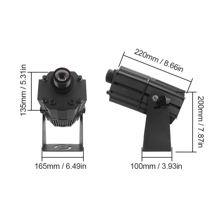 Wetech WT-D19080 Proyector Gobo 80W IP65 – 5600 lm, 6–40 m