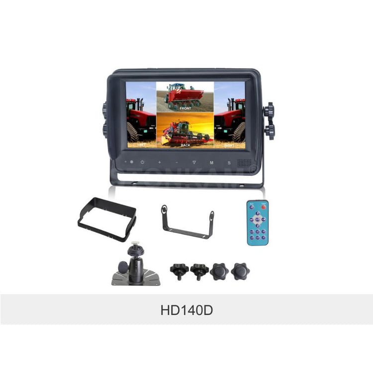 Sistema de camara con IA de advertencia y prevención de colisionesde peatones para montacargas