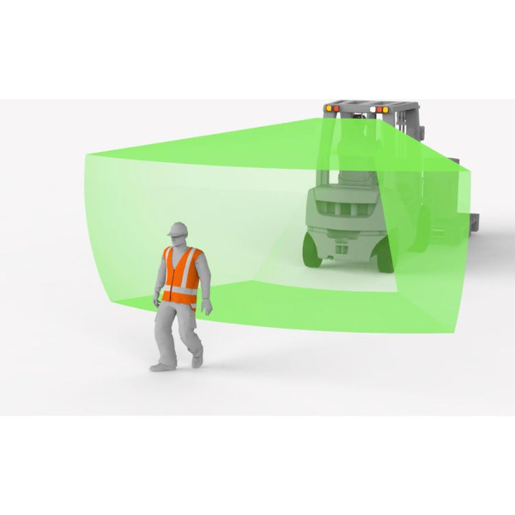 Sistema de detección de peatones basado en inteligencia artificial (1 sensor, 2 x camaras y proteccion)