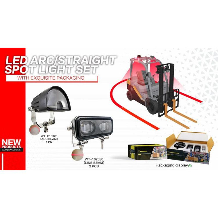 Forklift Light kit: Side lights (2) and rear arch (1)